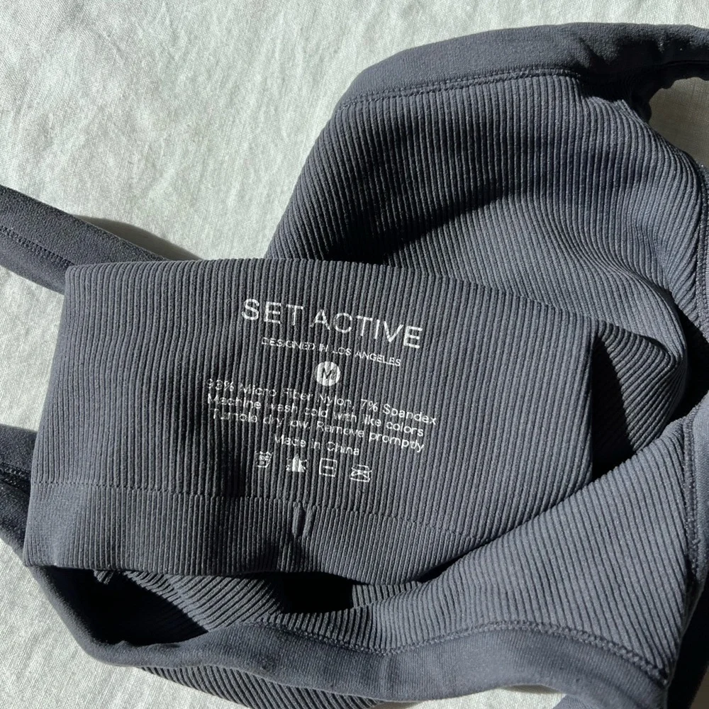 Set Active Ribbed Tank - Picture 4 of 4